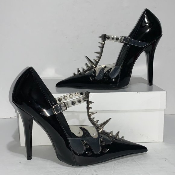 Jeffrey Campbell Shoes - Jeffrey Campbell Violent Studded Black Pump Size 7